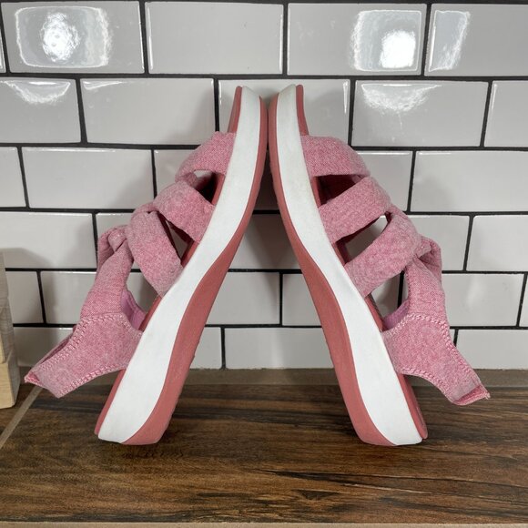 Clarks Arla Fern Womens Size 8 Wide Shoes Red Strappy Slingback Platform Sandal - Picture 5 of 12